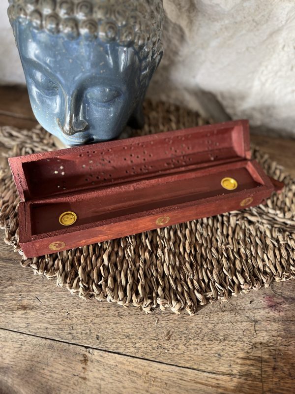 Porte/brûle  encens en bois – Image 2