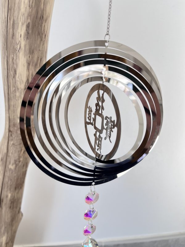 Mobile 3D en Acier Inoxydable avec Prisme – Attrape-Soleil Moderne pour Jardin ou Intérieur – Image 9