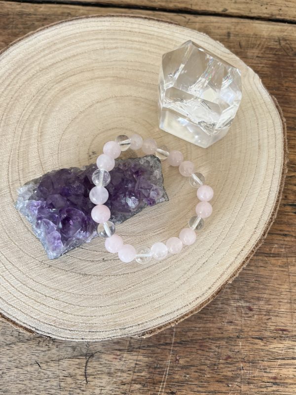 Harmonie du Cœur et de l’Esprit – Cristal de Roche & Quartz Rose – Image 3