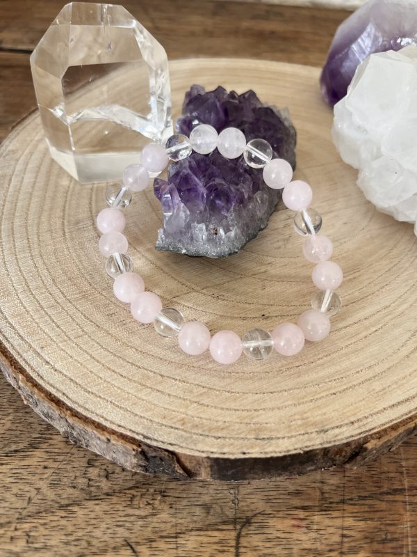 Harmonie du Cœur et de l’Esprit – Cristal de Roche & Quartz Rose – Image 4