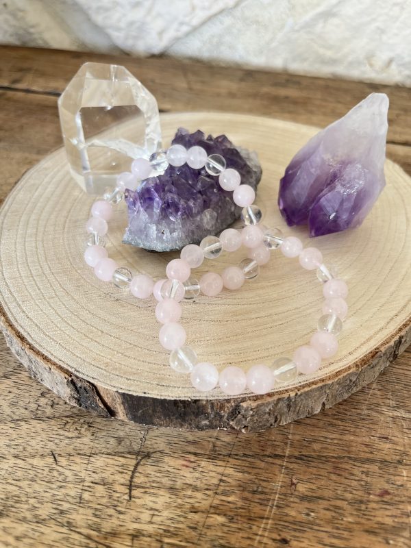 Harmonie du Cœur et de l’Esprit – Cristal de Roche & Quartz Rose