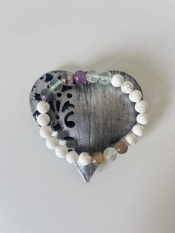Bracelet Sérénité & Clarté : howlite  et fluorine – Image 4
