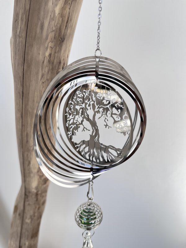 Attrape-soleil Arbre de Vie en acier inoxydable – Décoration lumineuse et symbolique – Image 5