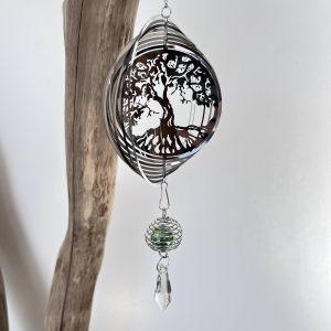 Attrape-soleil Arbre de Vie en acier inoxydable – Décoration lumineuse et symbolique