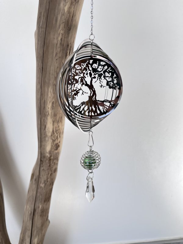 Attrape-soleil Arbre de Vie en acier inoxydable – Décoration lumineuse et symbolique