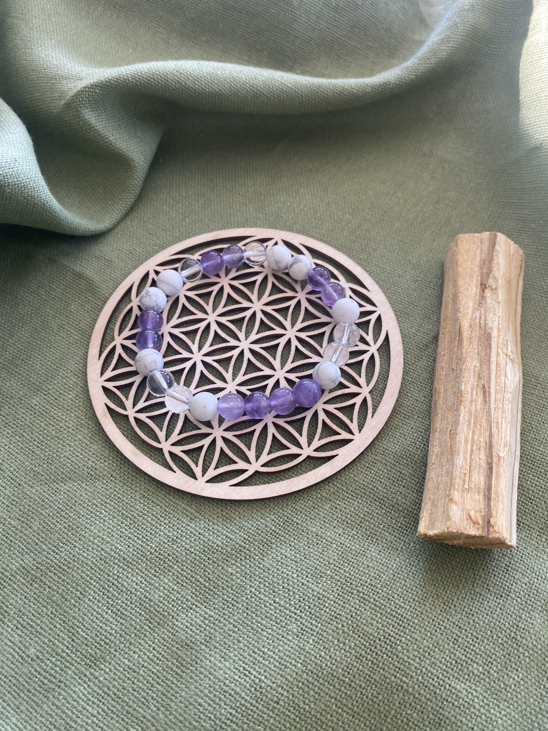 Bracelet Chakra Couronne (Sahasrara) – Éveil spirituel & clarté intérieure