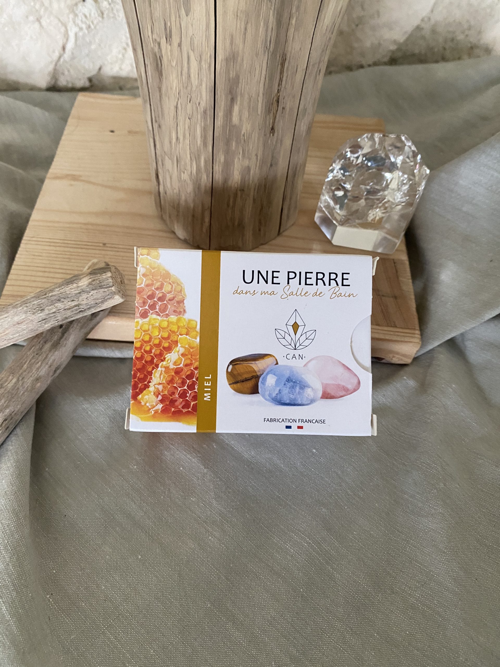 Savon Artisanal avec Pierre Naturelle – Cadeau Bien-Être Original – Image 5