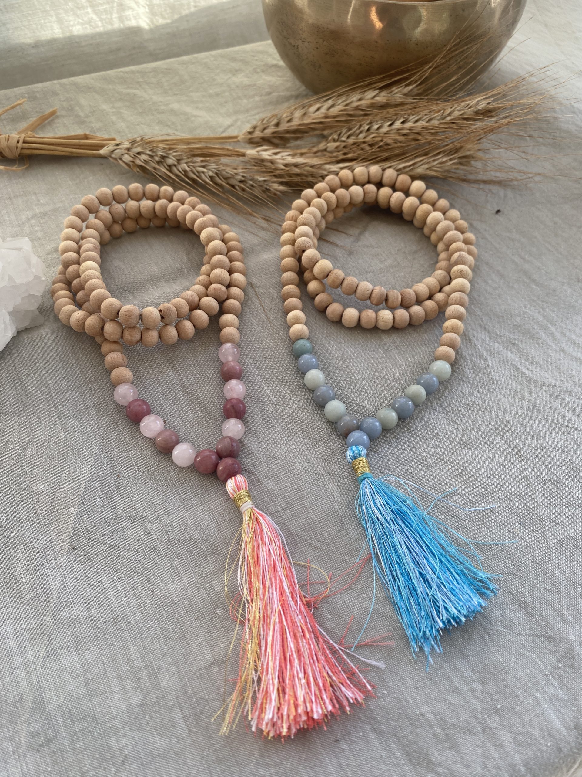 Mala 108 perles en Tulsi – Sérénité et Protection Spirituelle