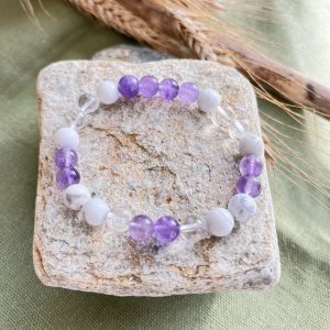 Bracelet Chakra Couronne (Sahasrara) – Éveil spirituel & clarté intérieure