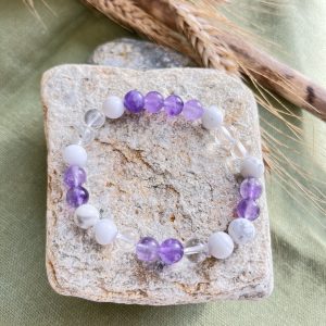 Bracelet Chakra Couronne (Sahasrara) – Éveil spirituel & clarté intérieure