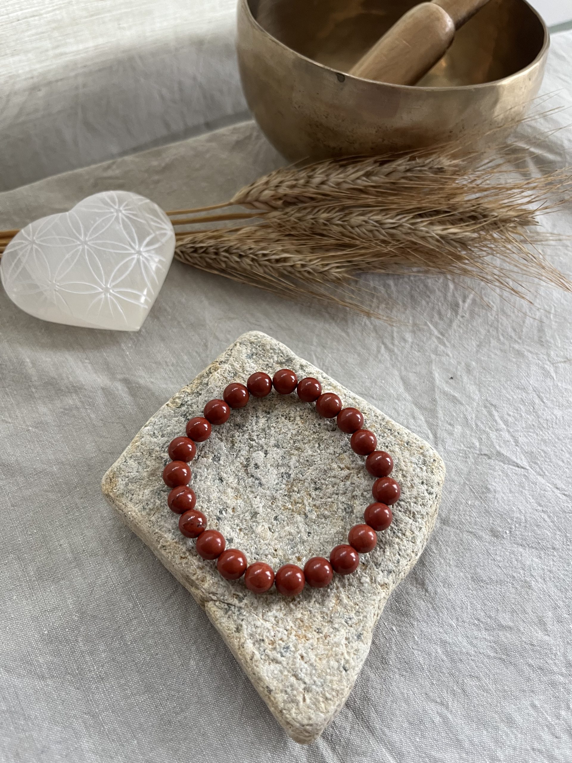Bracelet Jaspe Rouge – Ancrage, Force & Énergie Vitale | Pierre de Protection – Image 4