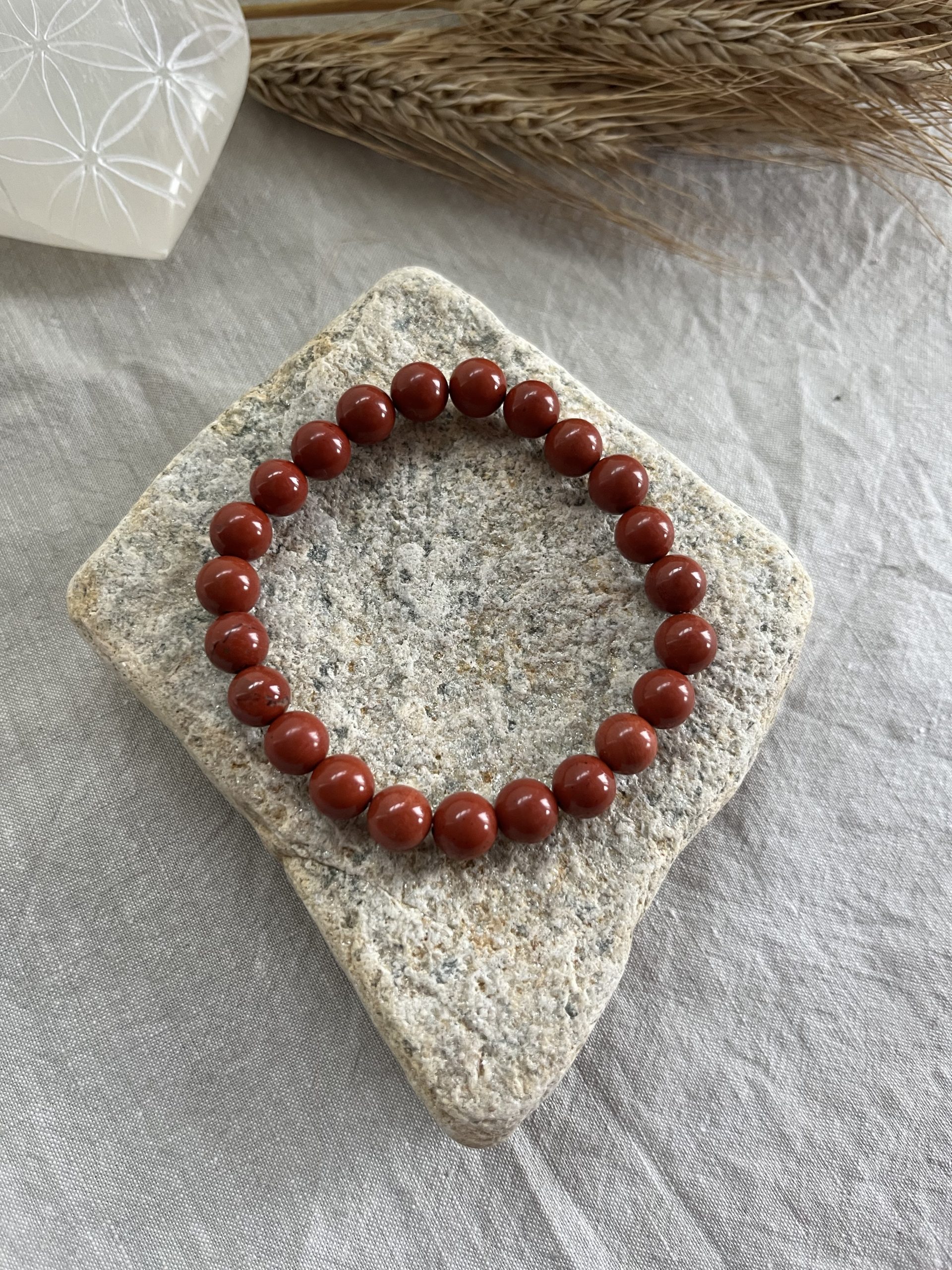 Bracelet Jaspe Rouge – Ancrage, Force & Énergie Vitale | Pierre de Protection