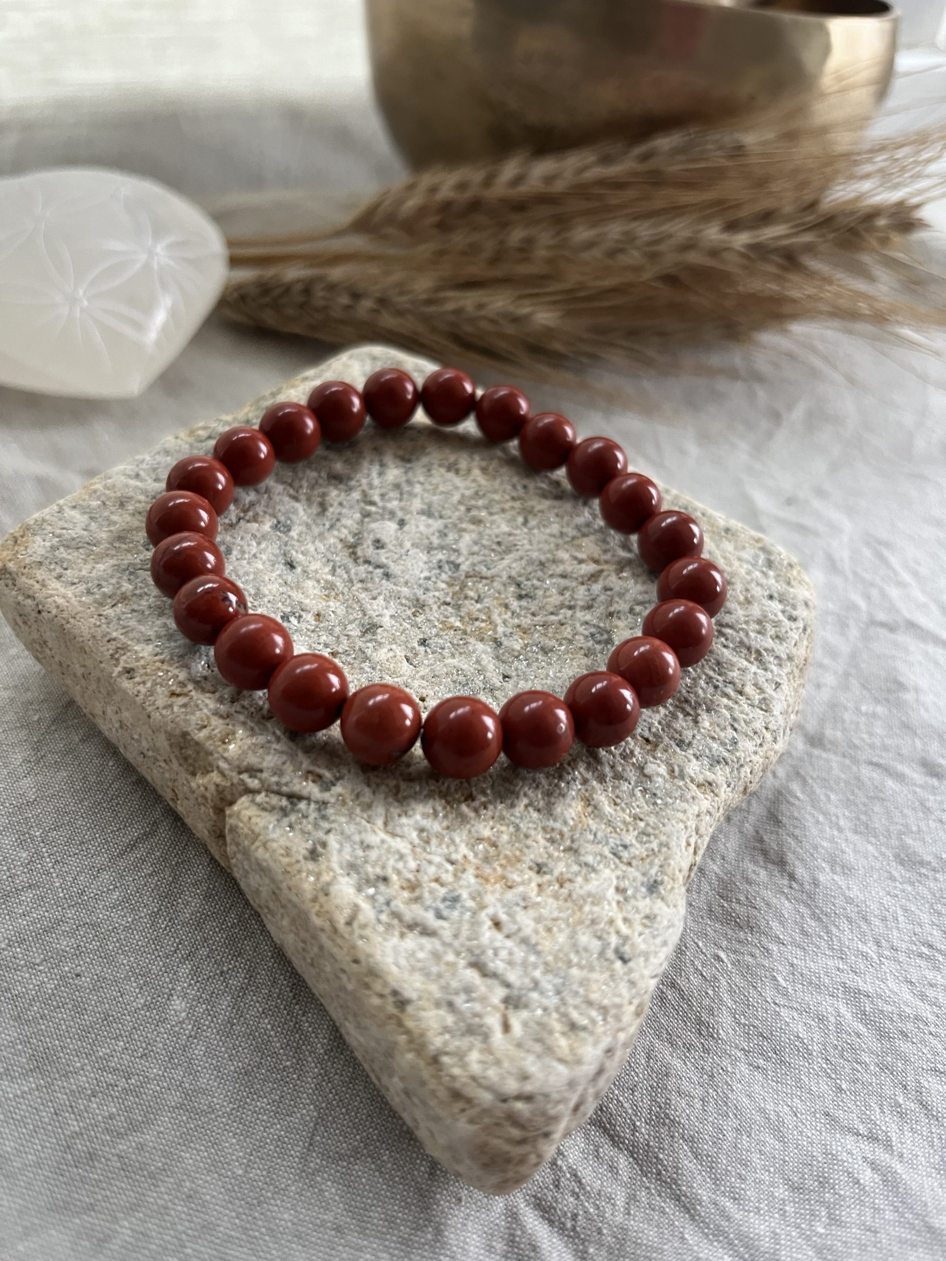 Bracelet Jaspe Rouge – Ancrage, Force & Énergie Vitale | Pierre de Protection – Image 2