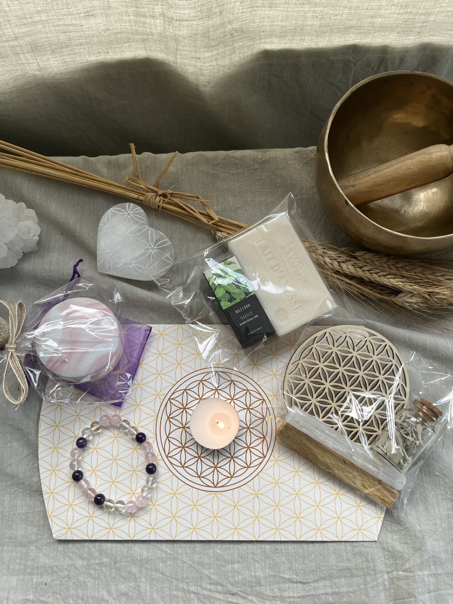 Boîte oreiller Bien-Etre & Purification - Rituel complet d'harmonie