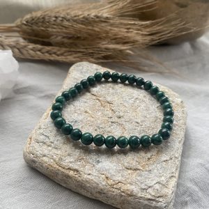 Bracelet en Malachite (6 mm) – bijou bien-être contre les blocages émotionnels