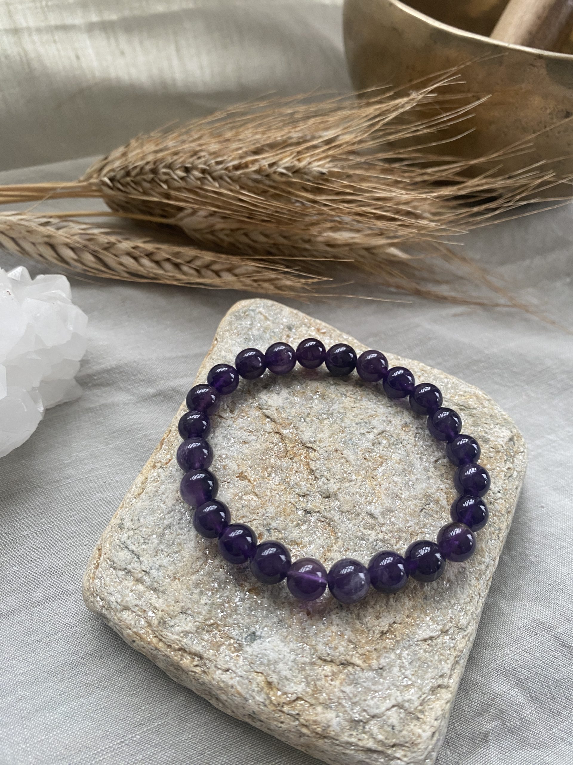 Bracelet en Améthyste – Calme, Sommeil & Énergie Positive – Image 2
