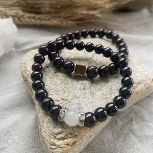 Bracelet Grenat pour Lutter contre la Fatigue Physique et Mentale