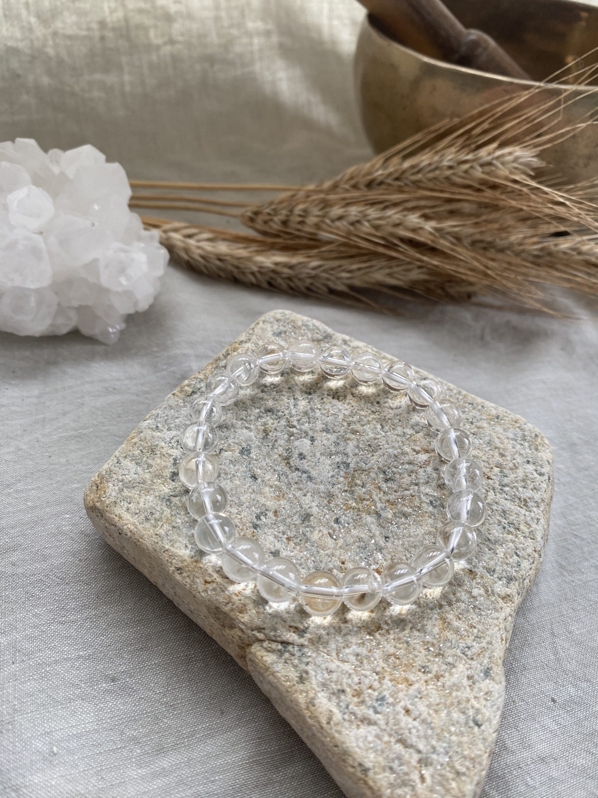 Bracelet Cristal de Roche – Pierre de Lumière, Protection et Rechargement Énergétique – Image 2