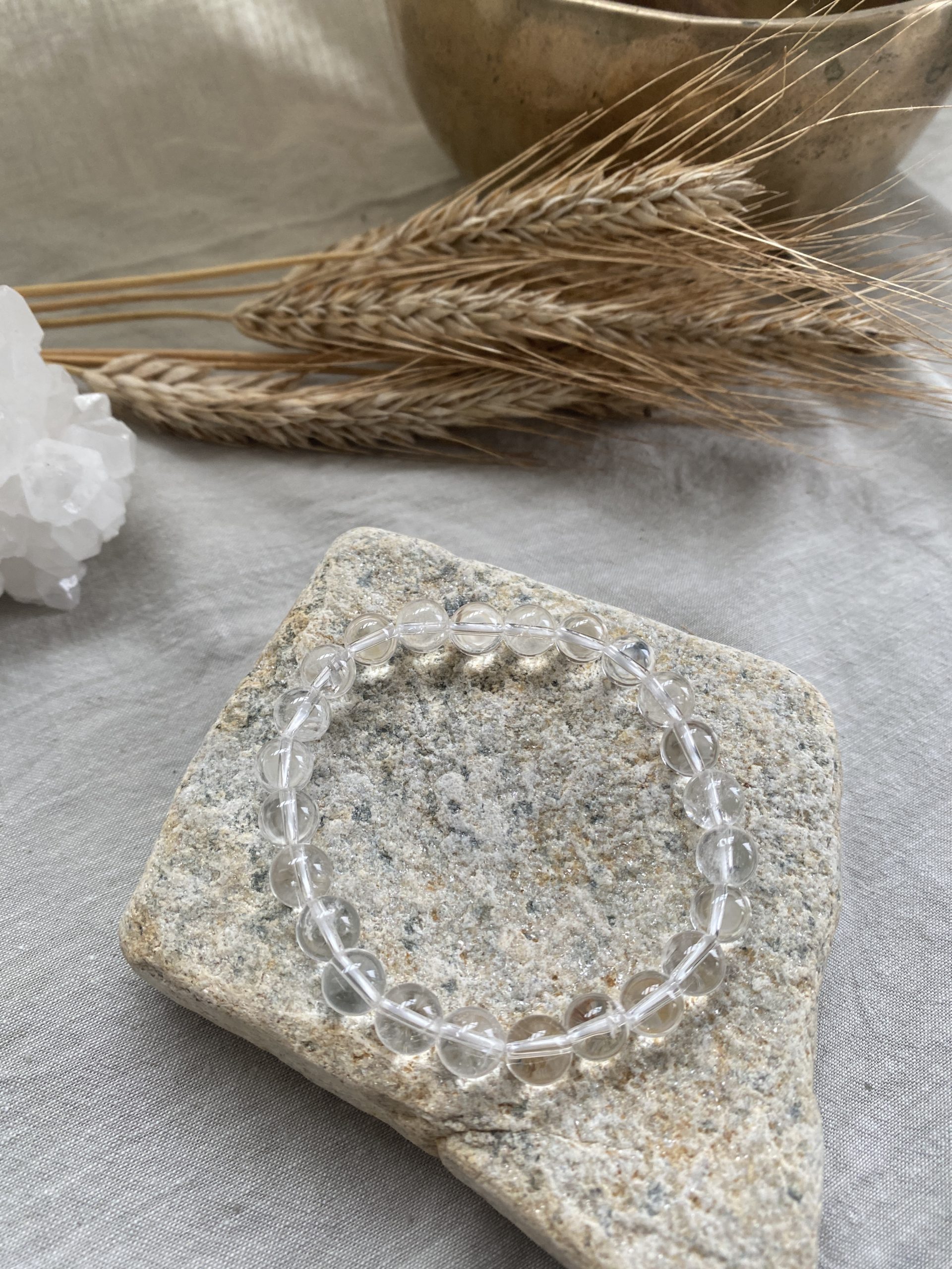 Bracelet Cristal de Roche – Pierre de Lumière, Protection et Rechargement Énergétique – Image 4