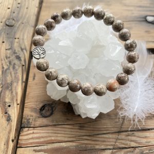 Bracelet Agate Fossile – Pour éclaircir l’esprit et combattre les états de tristesse