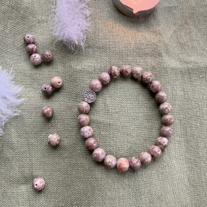 Bracelet Agate Fossile – Pour éclaircir l’esprit et combattre les états de tristesse