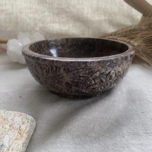 Bol traditionnel indien en pierre saponite – Pour épices