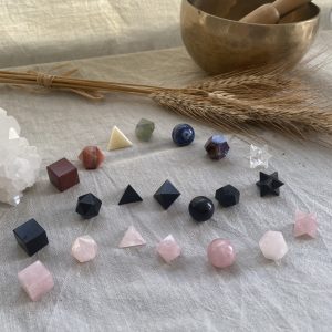 Ensemble de 7 pierres - géométrie sacrée
