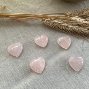 Pendentif Cœur en Quartz Rose – Amour & Douceur