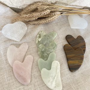 Gua Sha visage en pierre naturelle – Massage, éclat & bien-être