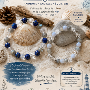 Bracelets Entre Terre & Mer – L’équilibre des éléments