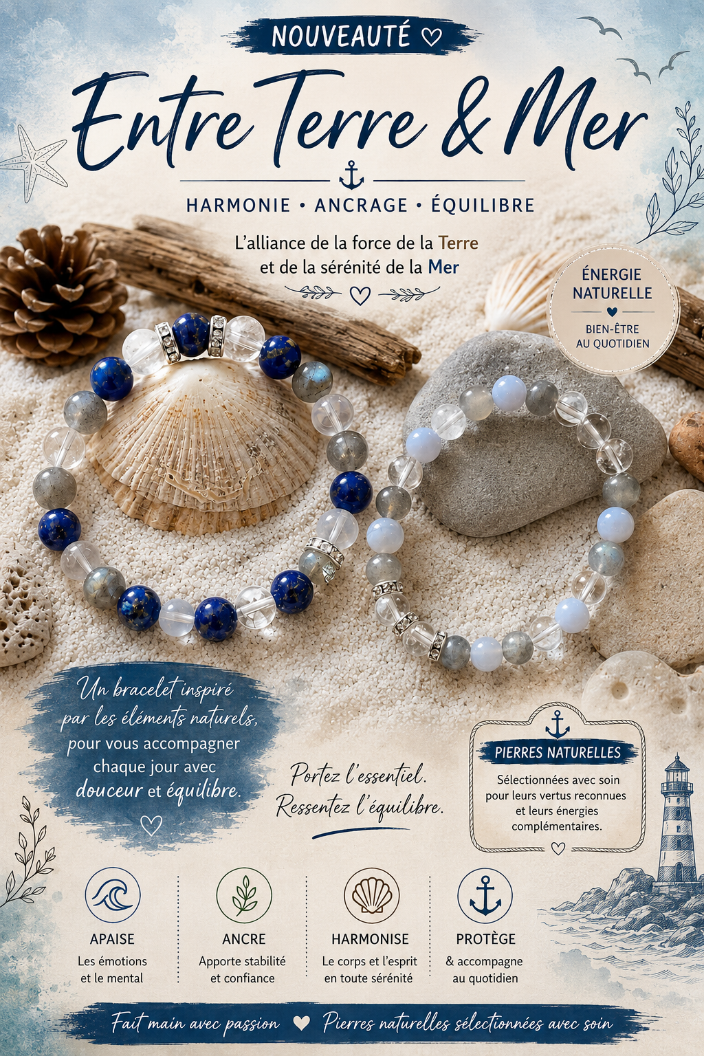 Bracelets Entre Terre & Mer – L’équilibre des éléments – Image 10