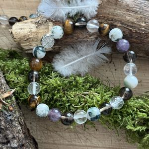 Bracelet en pierre naturelle : Le Cœur de la Forêt Là où la nature murmure ses plus anciens secrets.